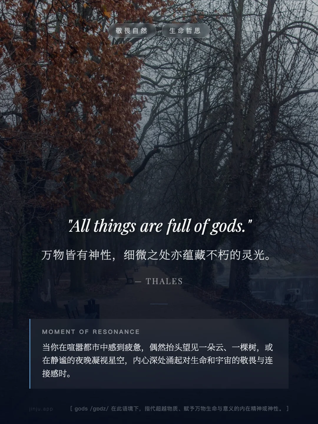 万物皆有神性，细微之处亦蕴藏不朽的灵光。